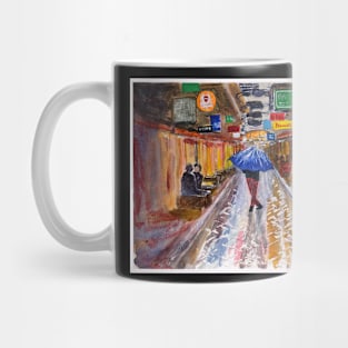 Rain in Centre Place, Melbourne Mug